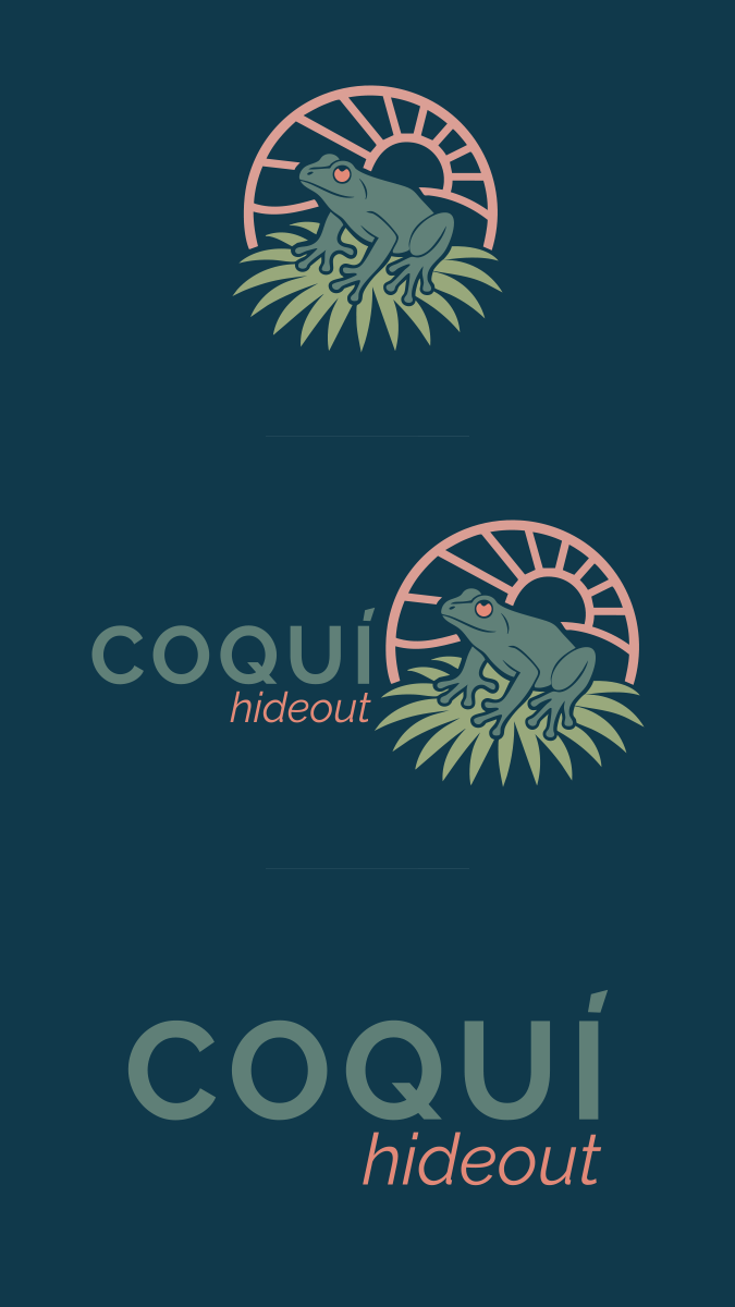 Logo Design Variaton (Icon, Primary, Wordmark) Vacation Rental Puerto Rico