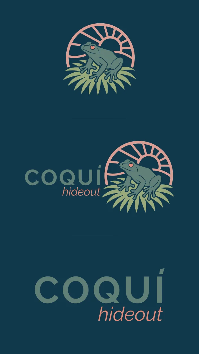 Logo Design Variaton (Icon, Primary, Wordmark) Vacation Rental Puerto Rico