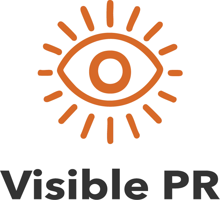 Visible PR logo – eye symbol with sun rays, representing visibility and growth for Puerto Rican businesses